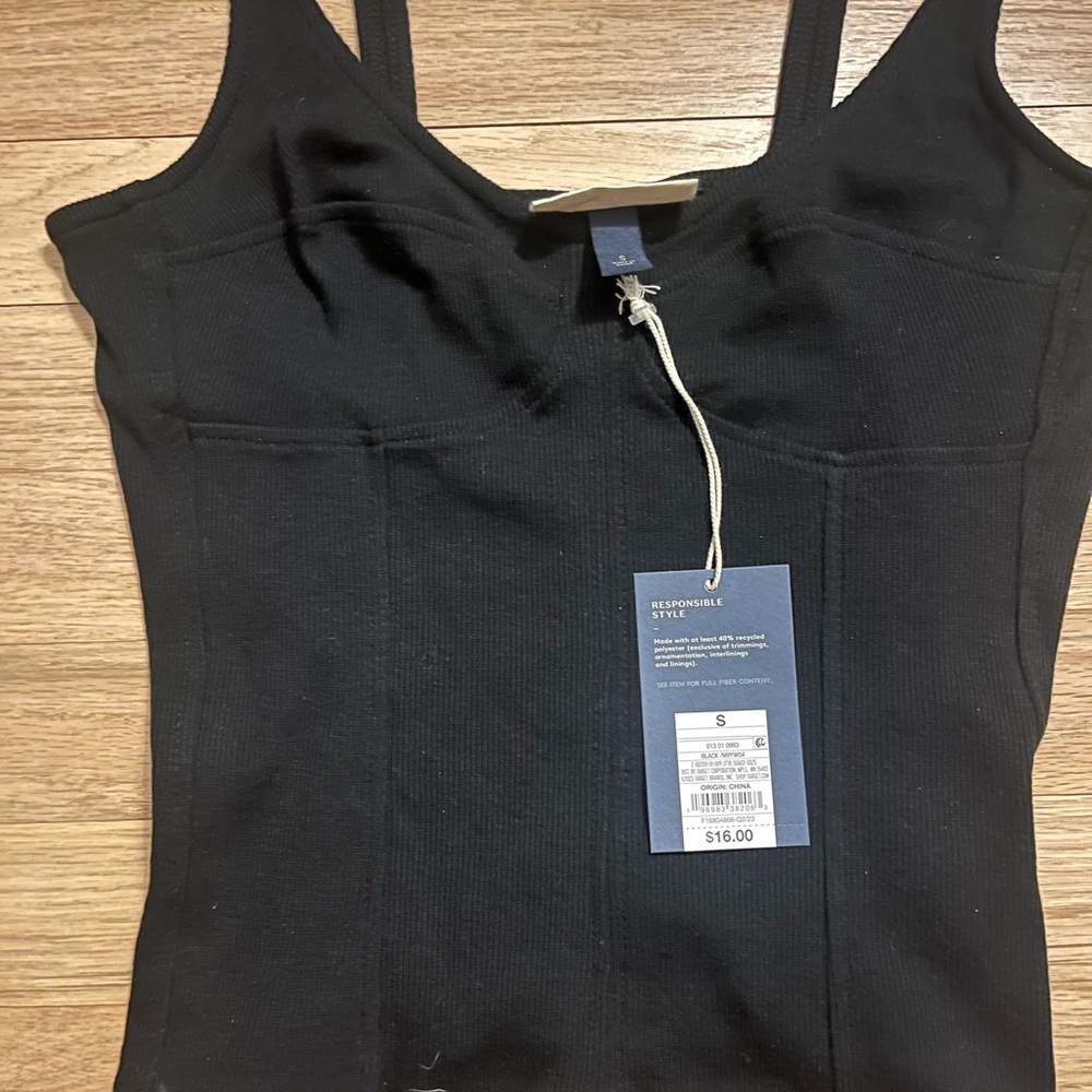 Black, Universal Thread corset tank top. Never worn, new with tag.